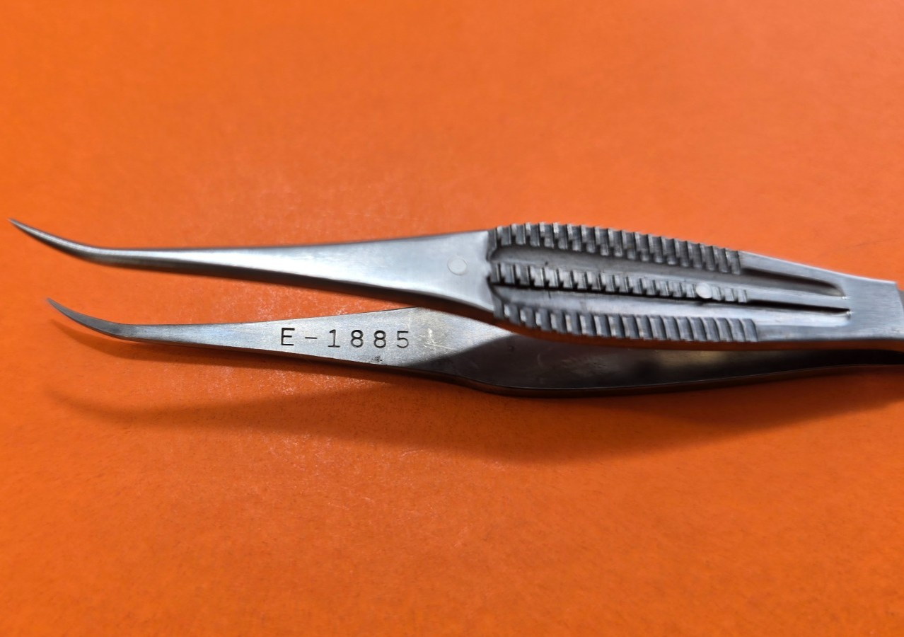 Karl Storz E1885 Castroviejo Tying Forceps Fine Tip Curved