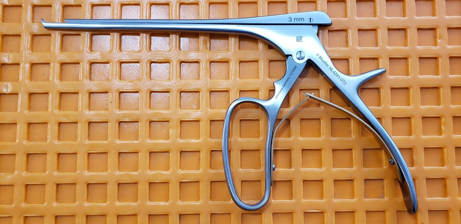 V.Mueller NL4281-073 Orthopedic Ferris Smith Kerrison Rongeur 3mm 40 Deg Up