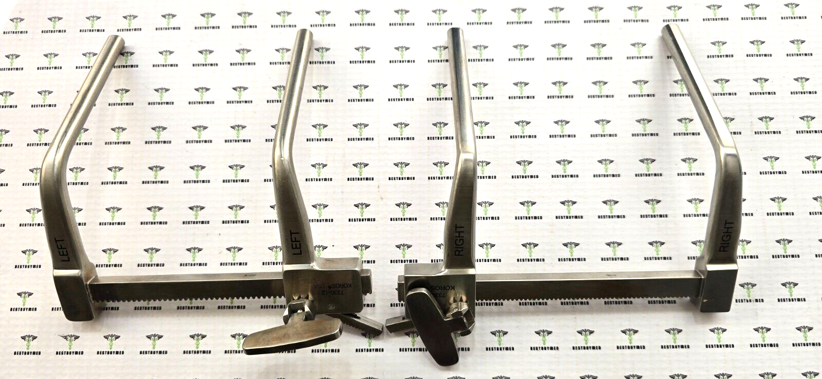 KOROS 7330-12 Orthopedic Spine Shadow Line Distractor Right &Left Set