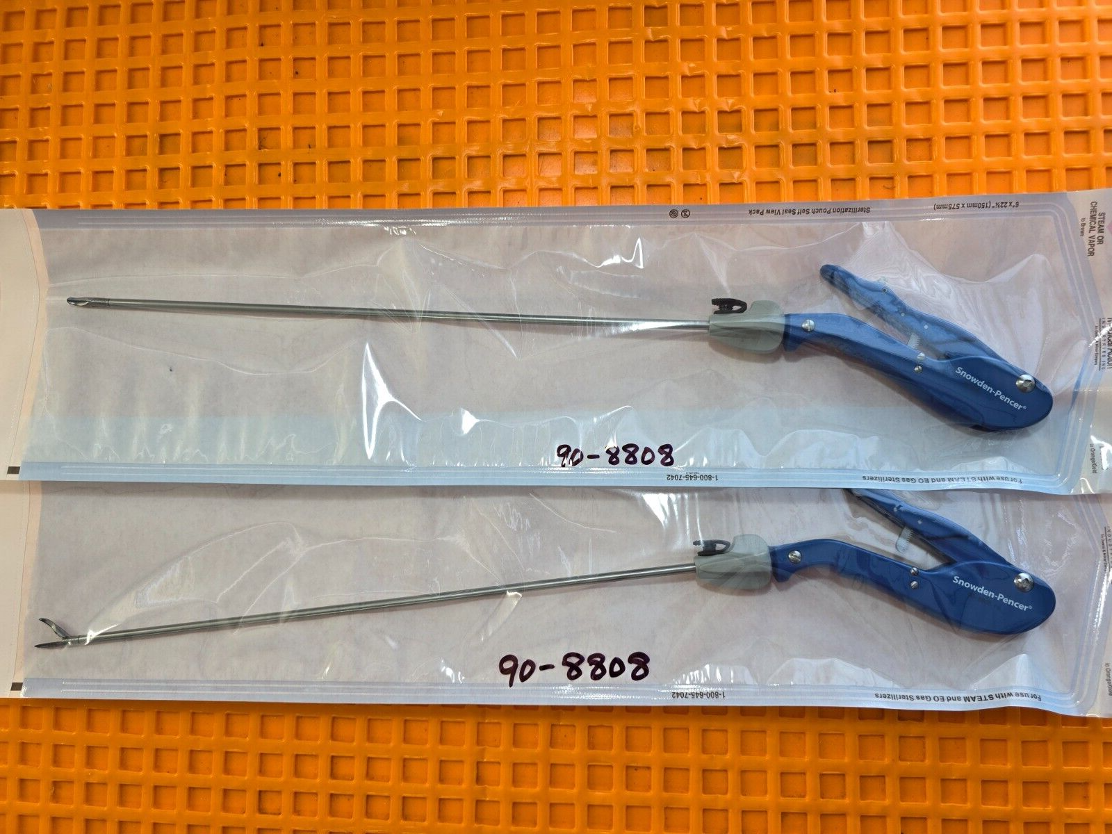 Snowden Pencer 90-8808 Diamond Curved Jaw Needle Holder 5mmx35cm with Lock