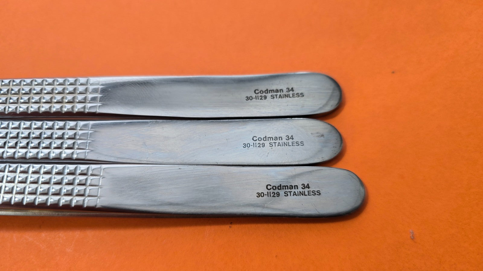 Codman 30-1129 Surgical Boney Tissue Forceps 6 3/4" (1x2 teeth) Lot of 3 units