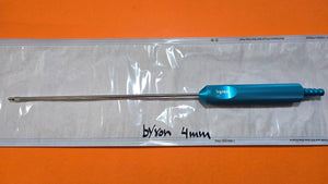 Byron Cannula 4mm x 26cm Blue Handle Plastic Surgery Instruments