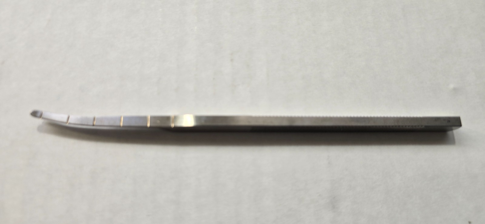 Karl Storz 48930 Surgical SILVER Osteotome 7" Single Guard Left Curved