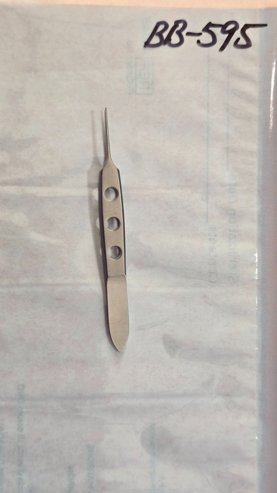 Jarit 355-121 Bishop Harmon Tissue Forceps 3 1/4" straight 1x2 teeth