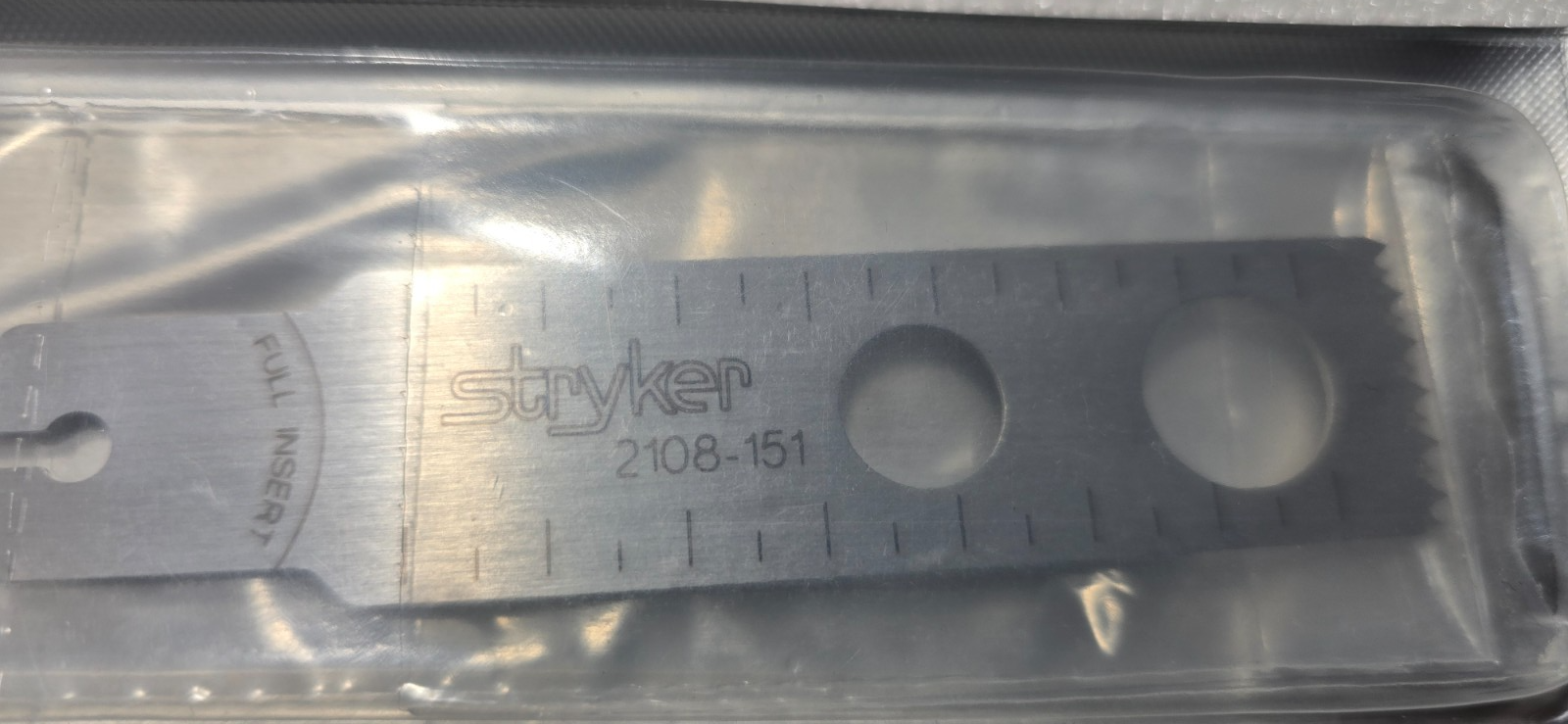 Stryker 2108 Series Orthopedic Sagittal Blade Attachment No Offset