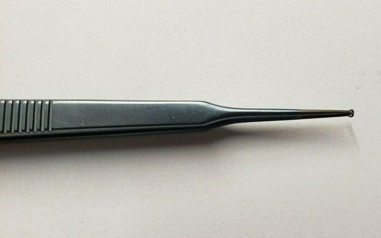 SCANLAN 3003-750 Surgical GERALD Forceps 7" Dimond dust 1.0mm straight Ring Tips