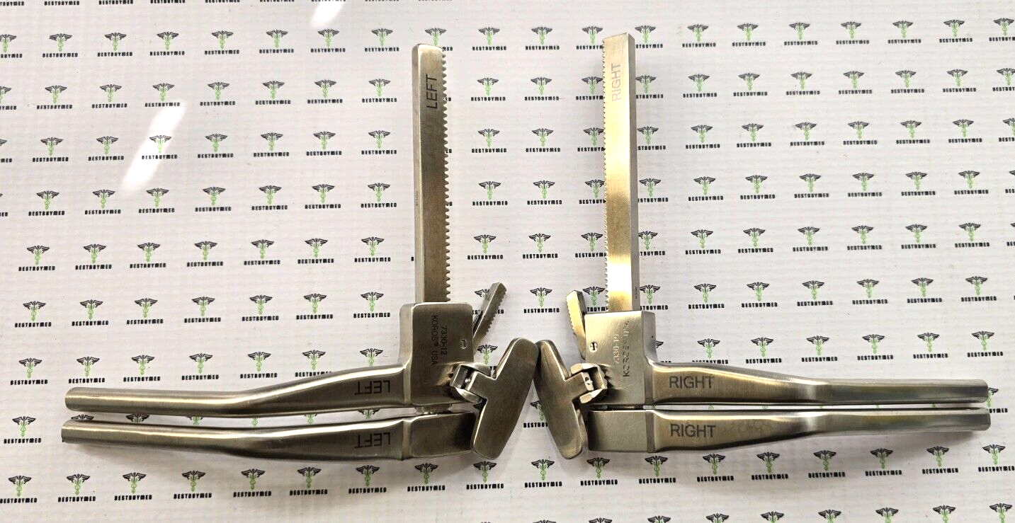 KOROS 7330-12 Orthopedic Spine Shadow Line Distractor Right &Left Set