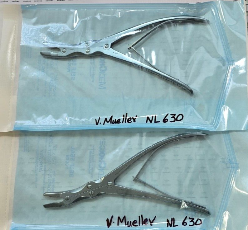 V.Mueller Surgical Orthopedic Leksell Rongeurs 8mm Tip Double Action