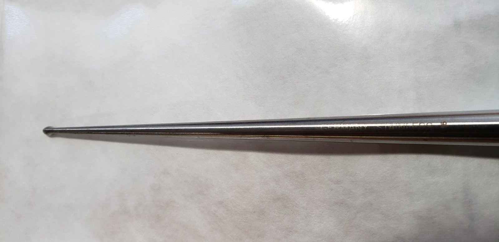 V.Mueller U-0177 Orthopedic Neuro/Spine Curette Oval Cup 10" Size 000 Up Straigt