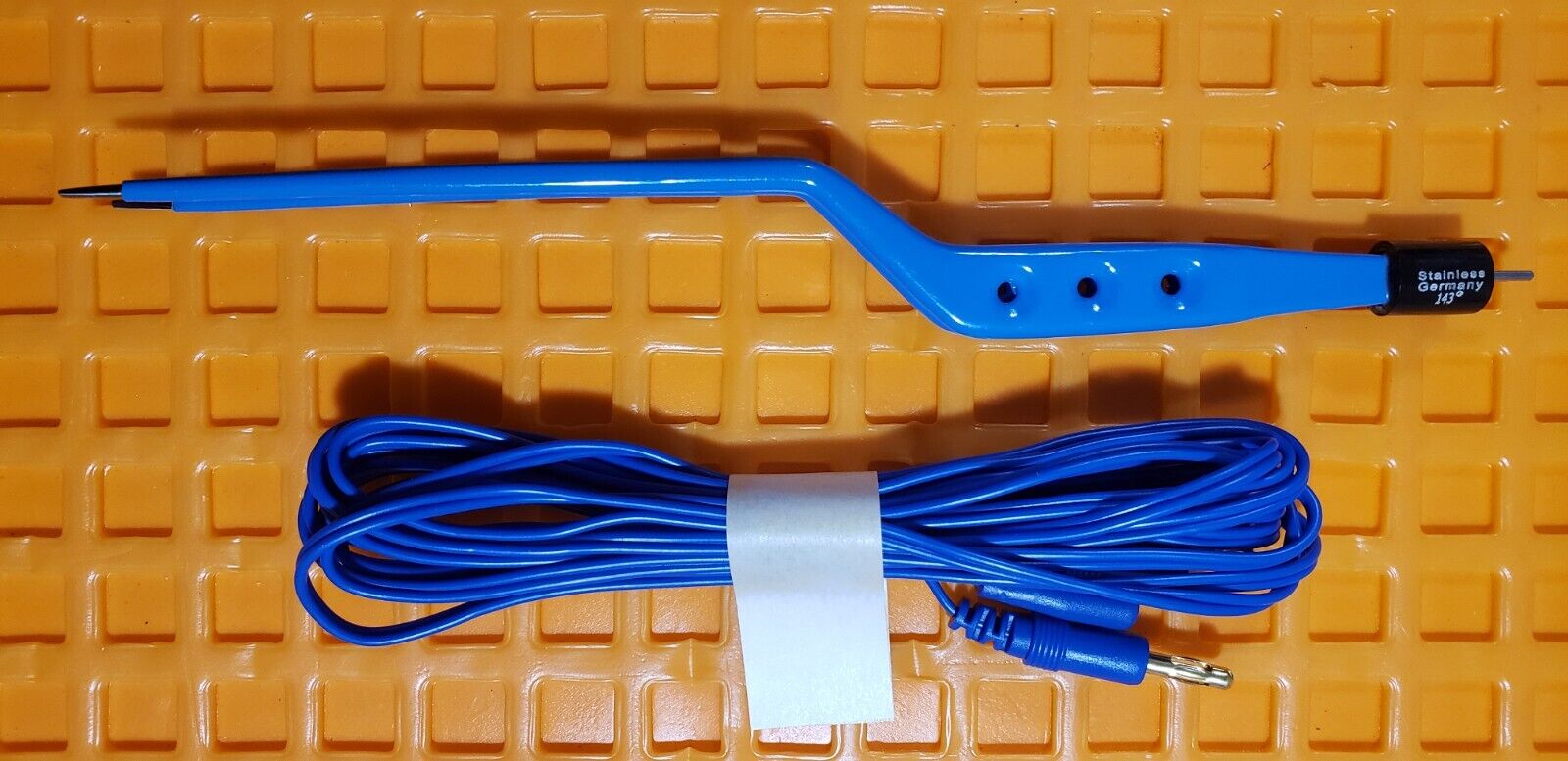 Turtle Surgical Bayonet Bipolar Forceps 9.5" Non Stick with Bipolar Cord