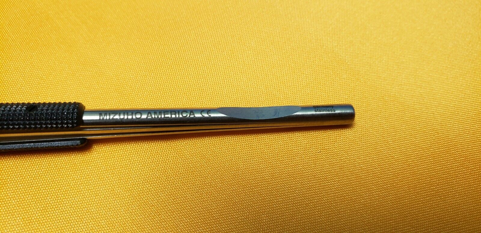 MIZUHO 07-827-52 Micro Scissors Straight Jaw 60 degree up Round Handle