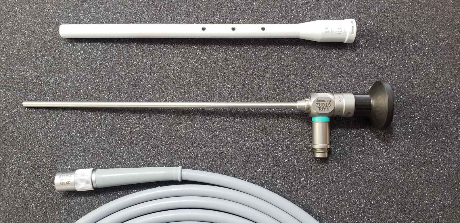 Karl Storz 28731 AA Arthroscope 4mm x 0 Degree 18cm & 495ND Fiber Optic Cable
