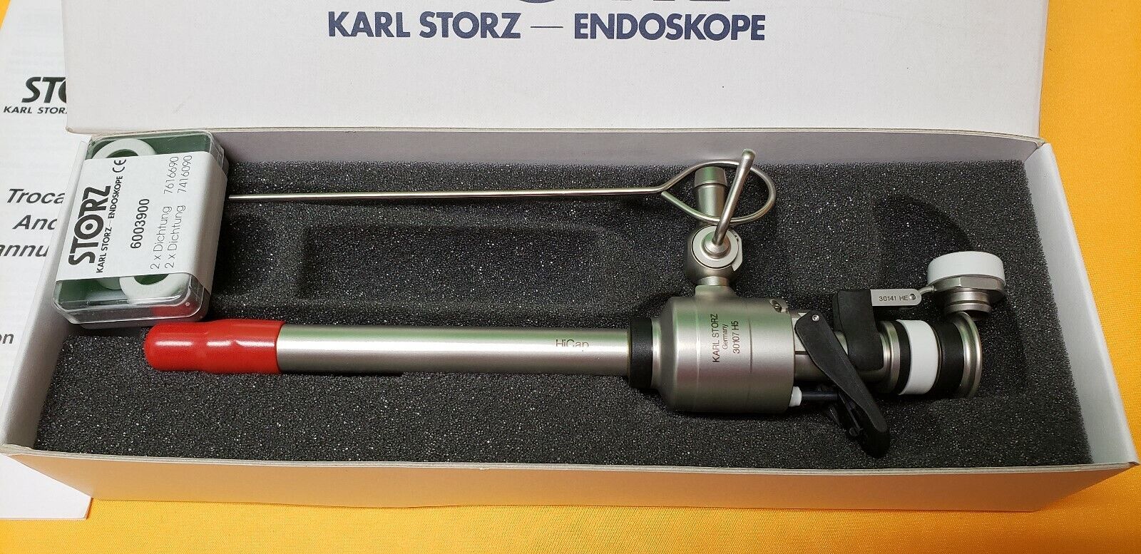 Storz 30107H5 Laparoscopic 13mm x 11.5cm Pyramidal, Hicap Connection