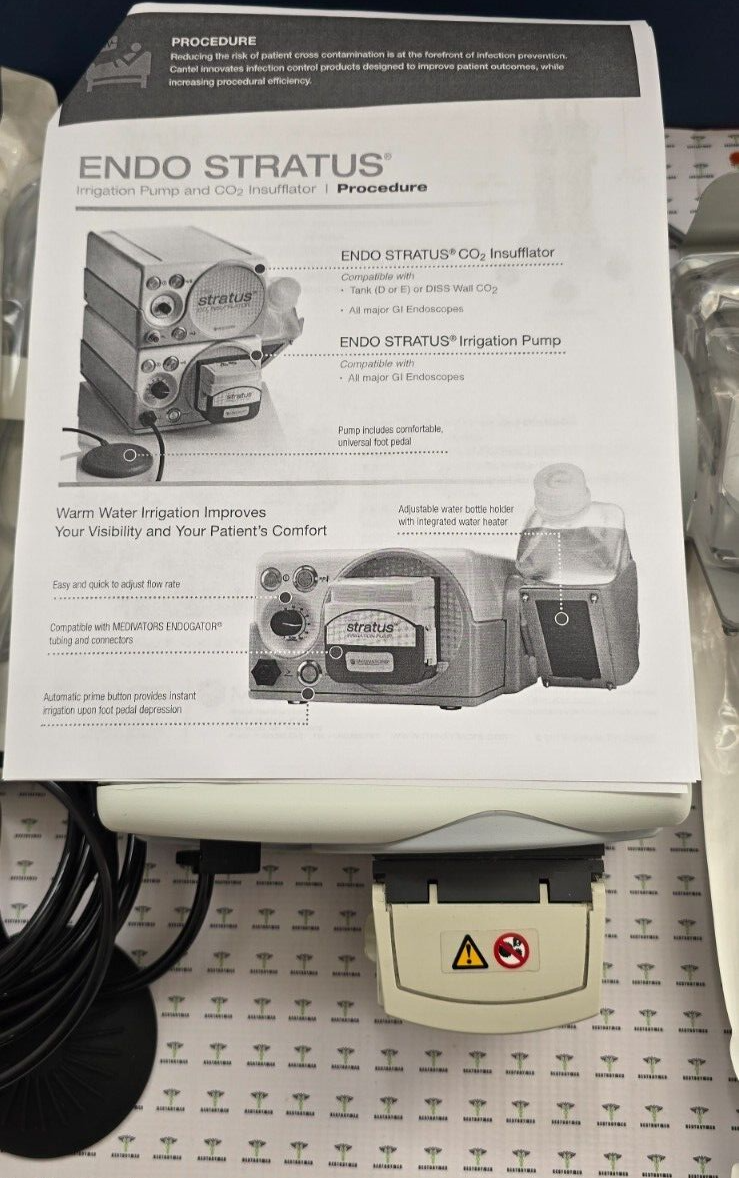 Medivators EGA-500 Irrigation System Water Bottle, Manual & Free Tubing