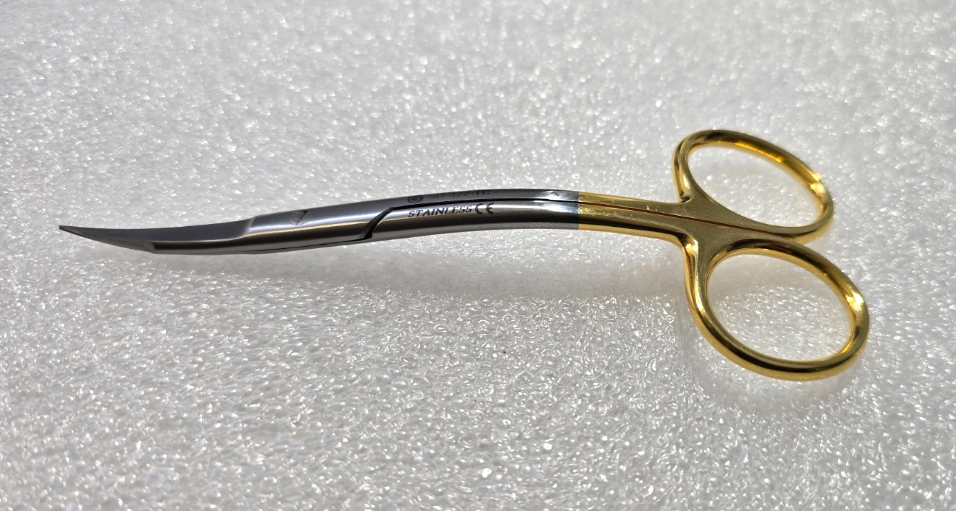 Turtle 5D-322-TC Dental TC LaGrange Supercut Scissors Curved Carbide Blades