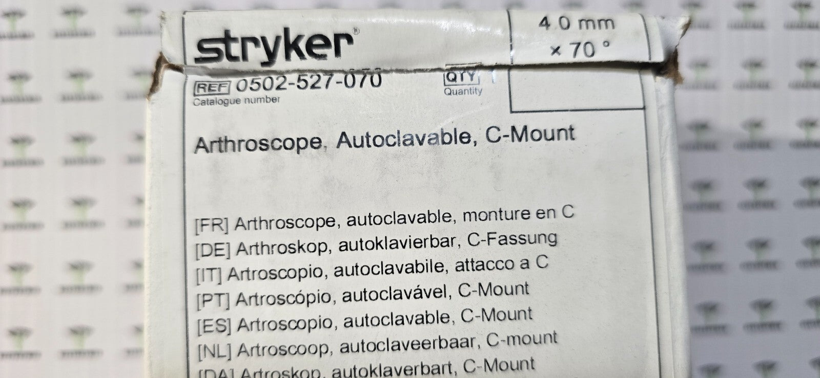 Stryker Arthroscope 4.0mm x 70° C-Mount Autoclavable