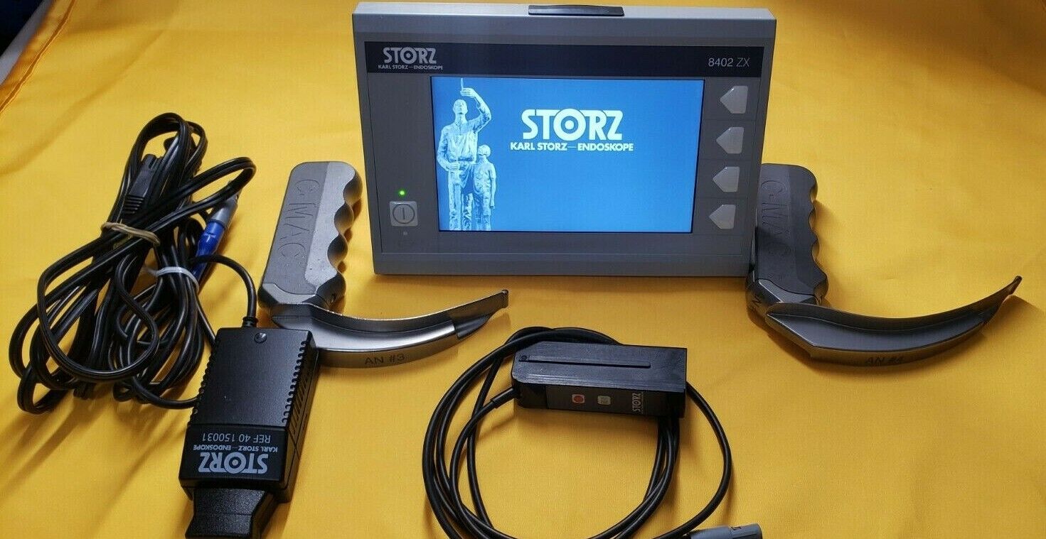 Karl Storz C-MAC System 8402XZ Monitor 8402X Module Laryngoscope Blades