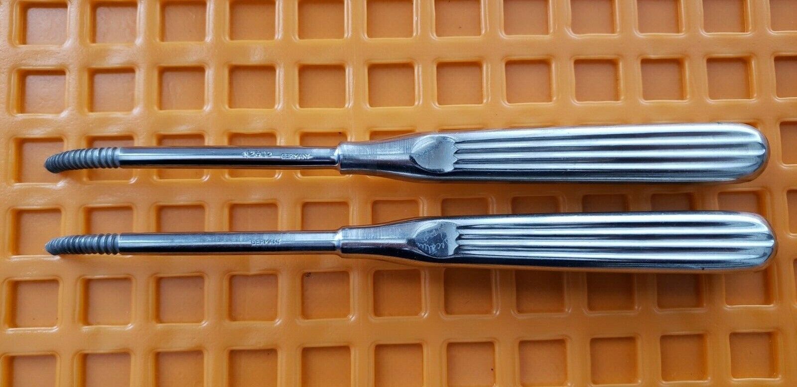 Storz N2612 Surgical Wiener Rasp 7" Sharp Curved Lot of 2 Units