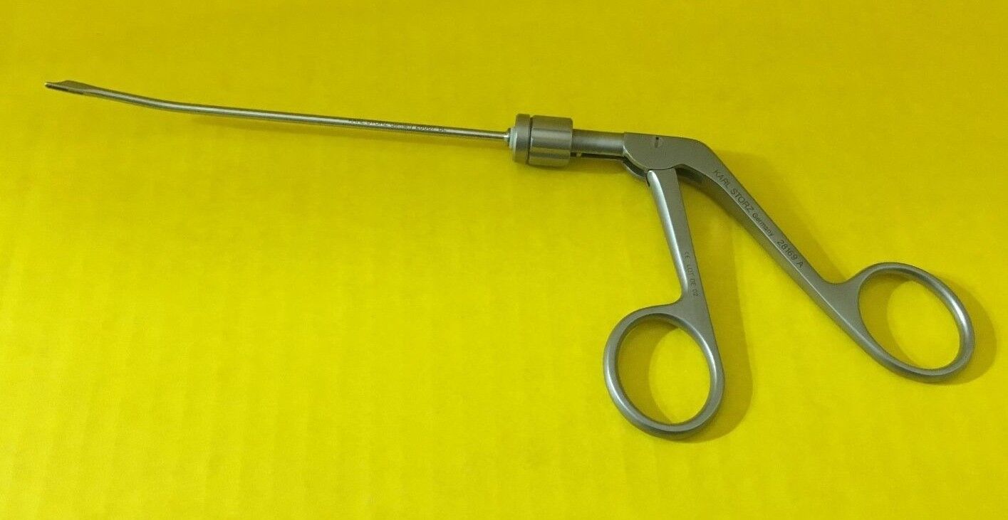 Storz 28076 BL Curved Left Punch with 28169 A Removable Handle