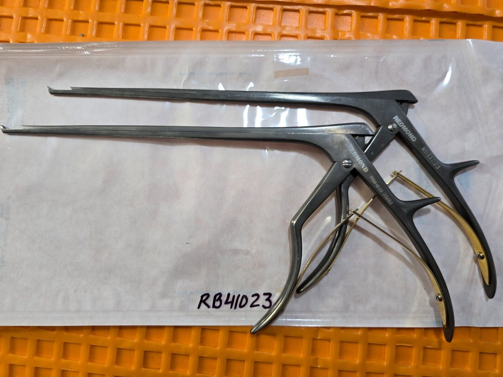 REDMOND RB41023 Orthopedic Ceramic Kerrison Rongeurs 3mm Up 9" x40 Degree