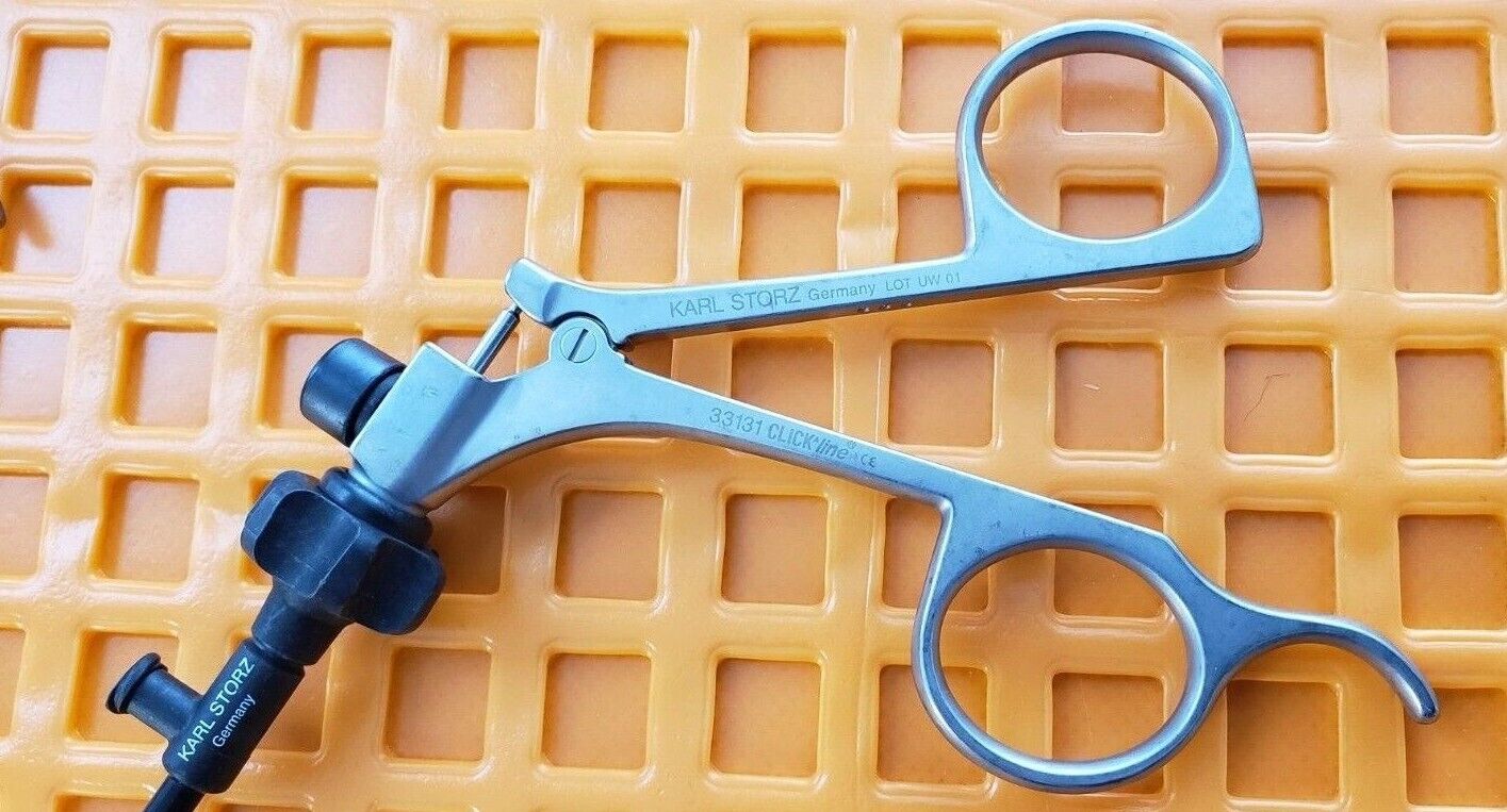 Storz Laparoscopic Metzenbaum Scissors Curved Blades 5mm x 34cm Handle