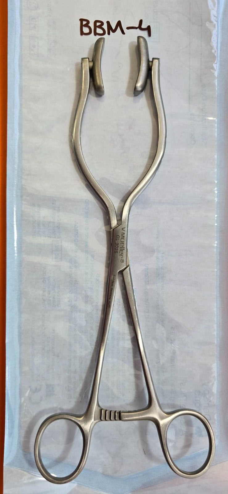 V. Mueller GL 3035 Surgical Buxton Uterine Clamp Forceps 10"
