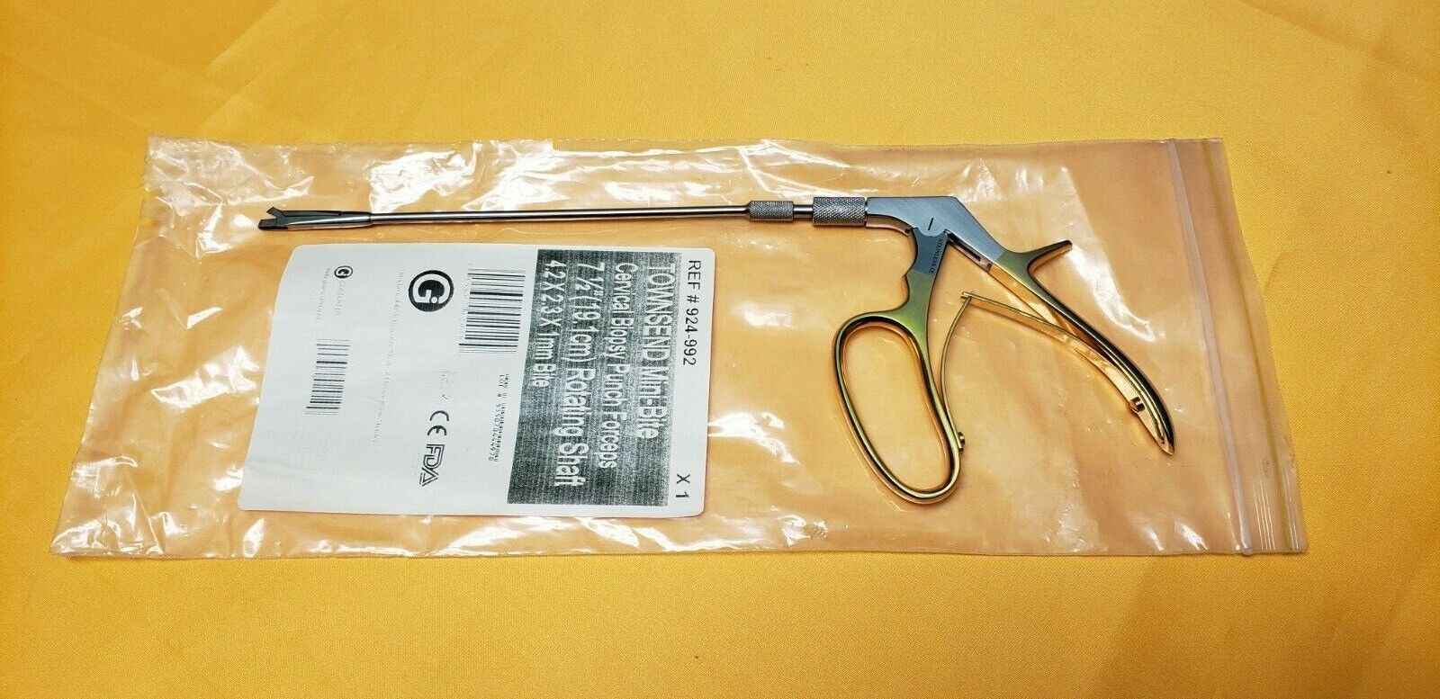 Tischler Biopsy Forceps 19.1cm Rotating Shaft 1mm Mini Bite OB.GYN Instrument