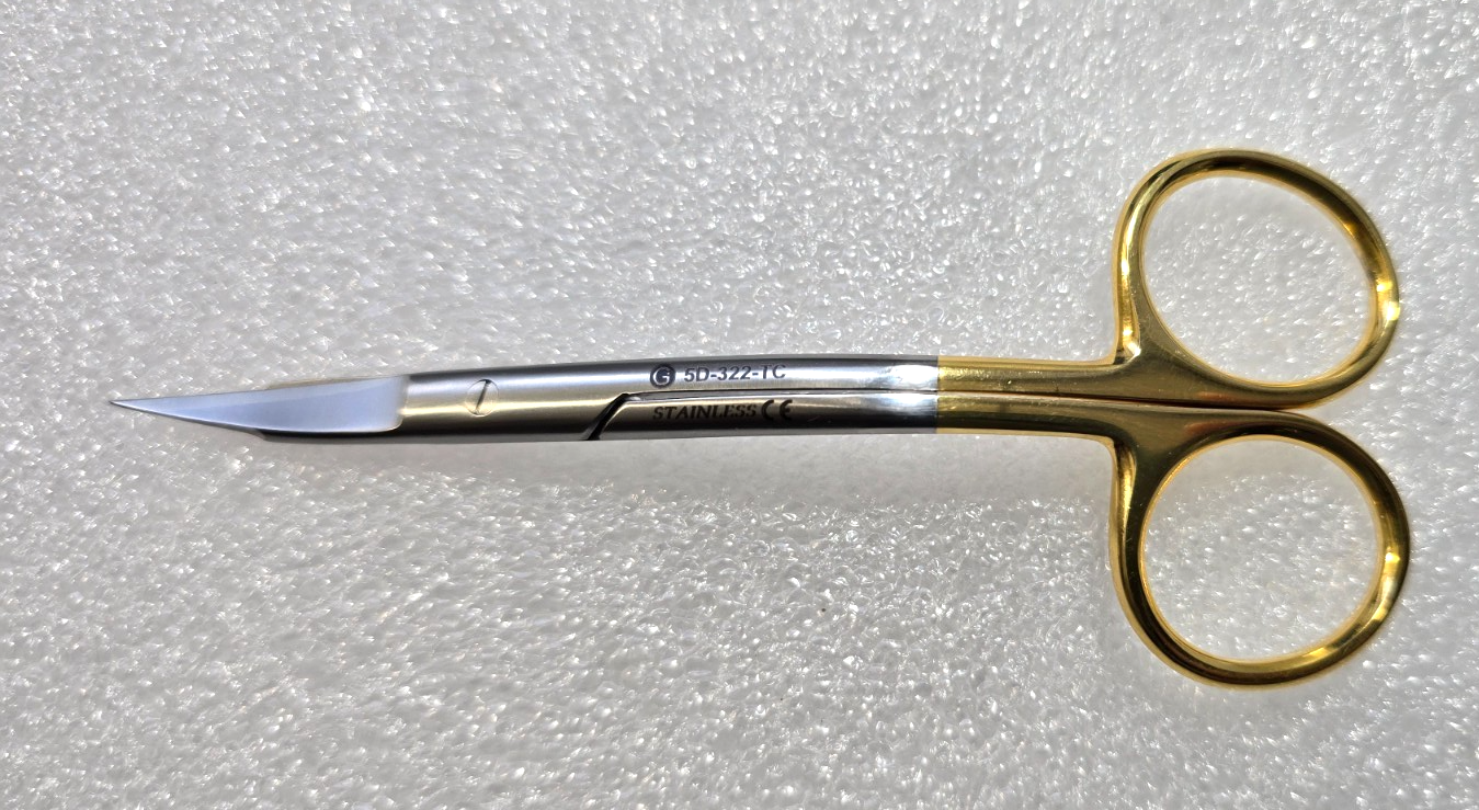 Turtle 5D-322-TC Dental TC LaGrange Supercut Scissors Curved Carbide Blades