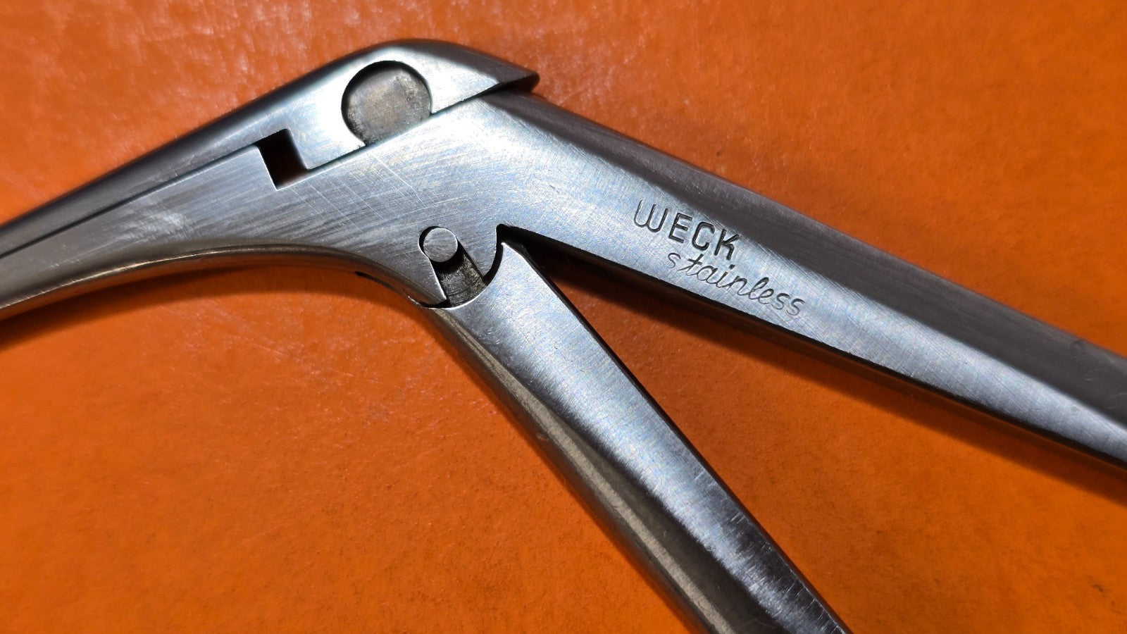 PILLING Weck 031225 Surgical Alligator Forceps 4.25" serrated Jaws.