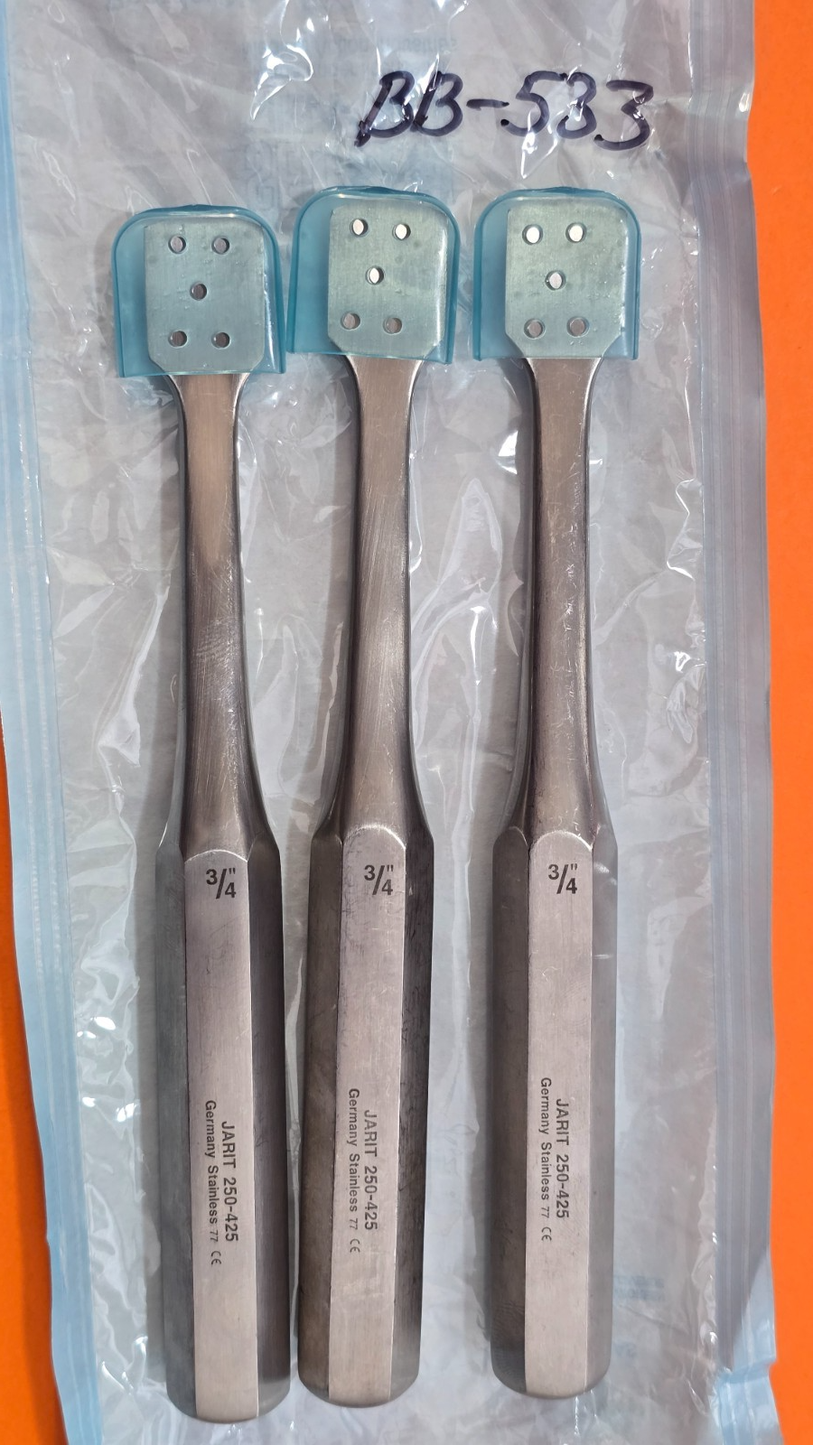 Jarit 250-425 Surgical Orthopedic Key Periosteal Elevator 3/4" Tip