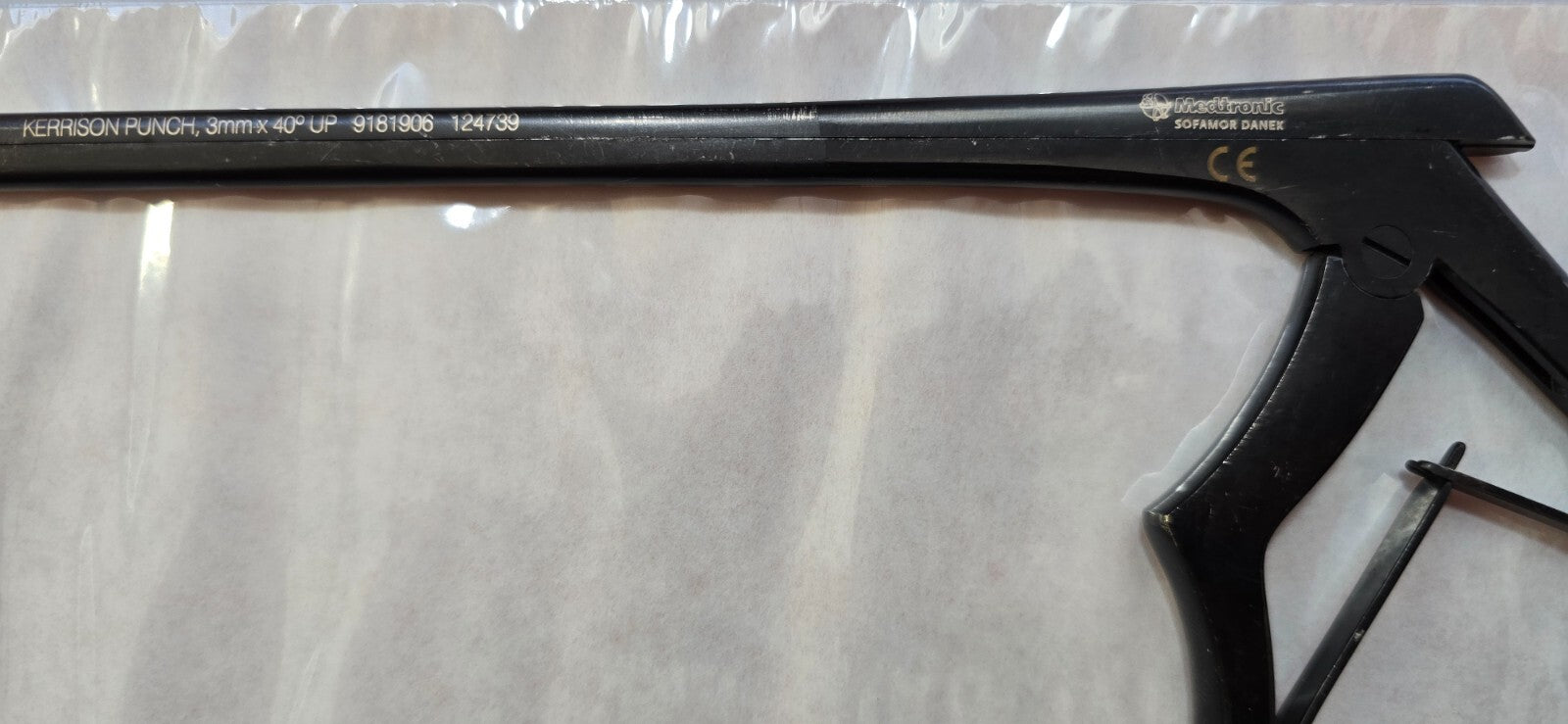 Medtronic Sofamor Surgical Kerrison Rongeurs Punch 3mmx40* Degree UP Black