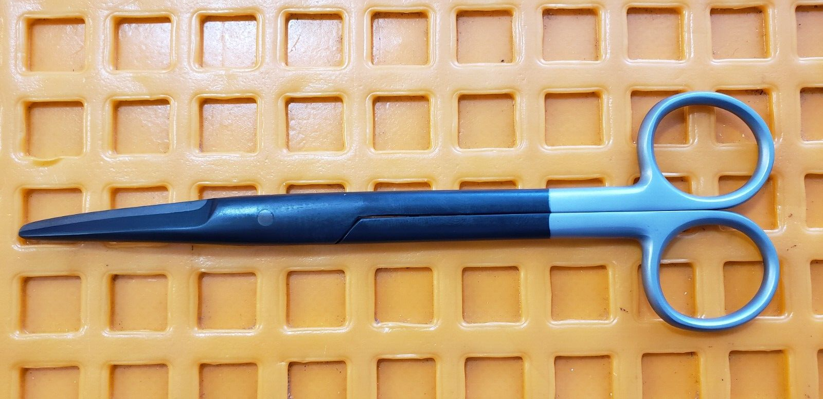 Turtle Surgical Mayo Dissecting Scissors 6.75" Curved TC Blades Black Coated