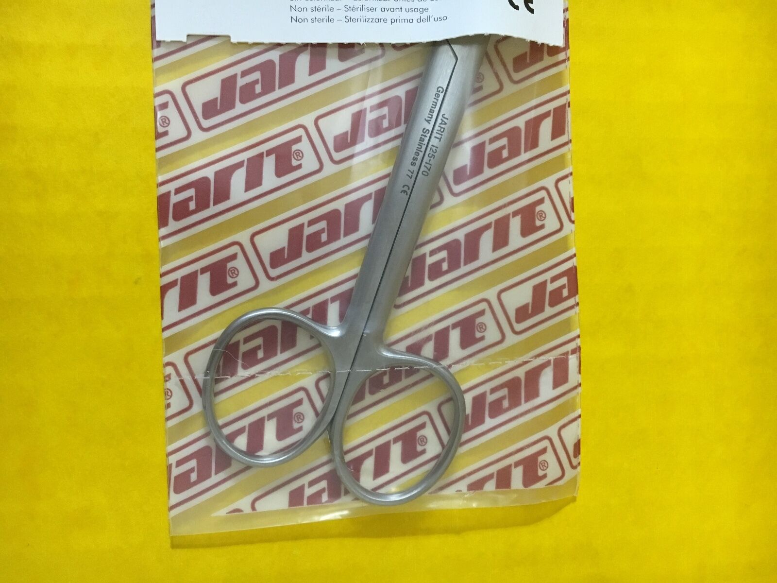 Jarit Surgical Wire Suture Scissors, 4-3/4", Angled REF: 125-170