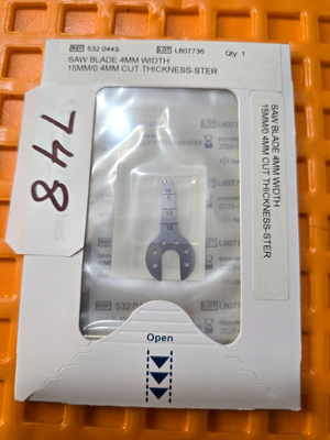 Swiss Surgical Orthopedic Saw Attachment 15mm x 0.4mm In Date 2029