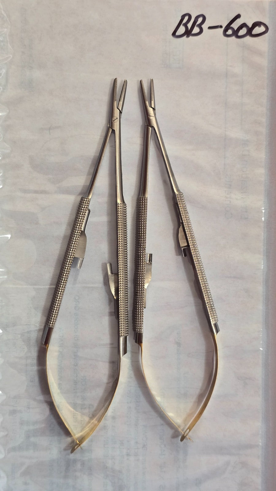 Turtle Surgical TC Castroviejo Needle Holder, 6" W-Lock Straight
