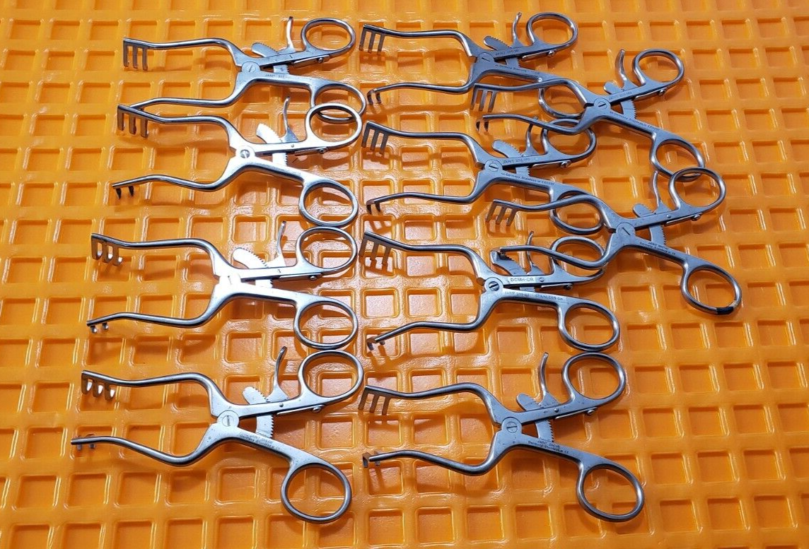 Jarit 204-140 Surgical Weitlaner Retractor 4 3/8" Sharp 2x3 Prongs