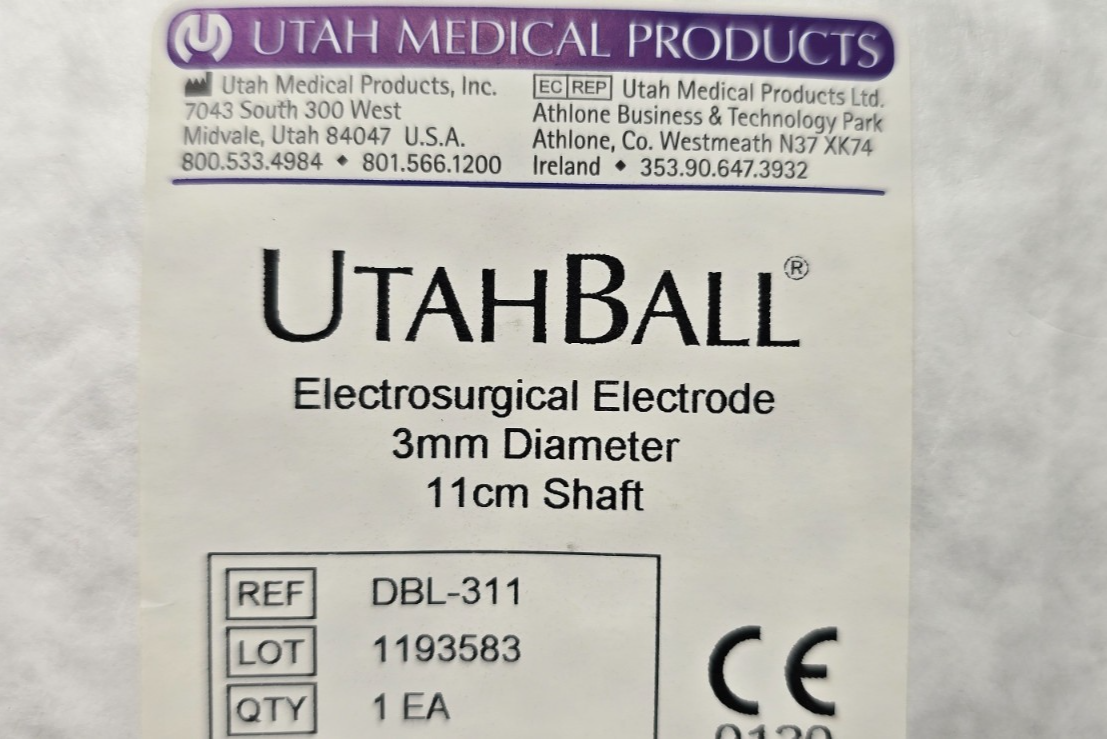Utah Medical Electrosurgical Electrode 3mm x 11cm Box of 10