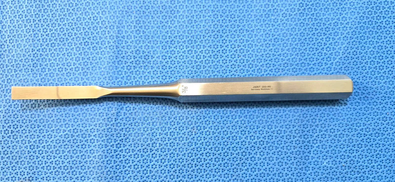 Jarit 250-161 Orthopedic Hibbs Osteotome 9.5" Curved Size 3/8"