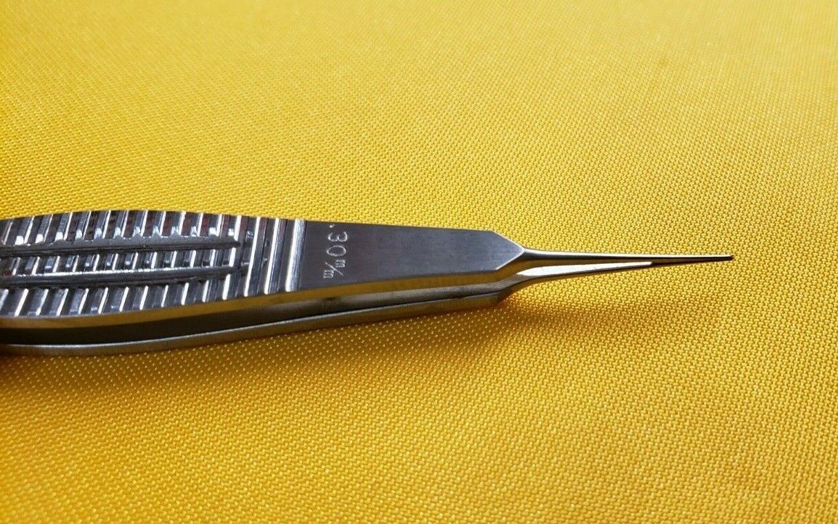 SSI Ultra 60-1631 Surgical Ophthalmic Castroviejo Suturing Forceps 0.3mm Tip