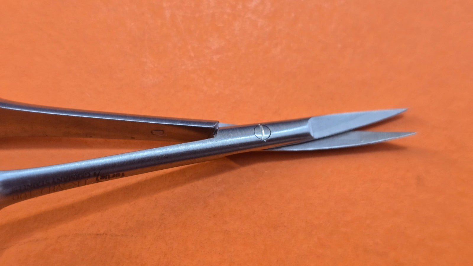 Turtle Surgical TC Micro Scissors 6.25" Curved Round handles (BB-599)