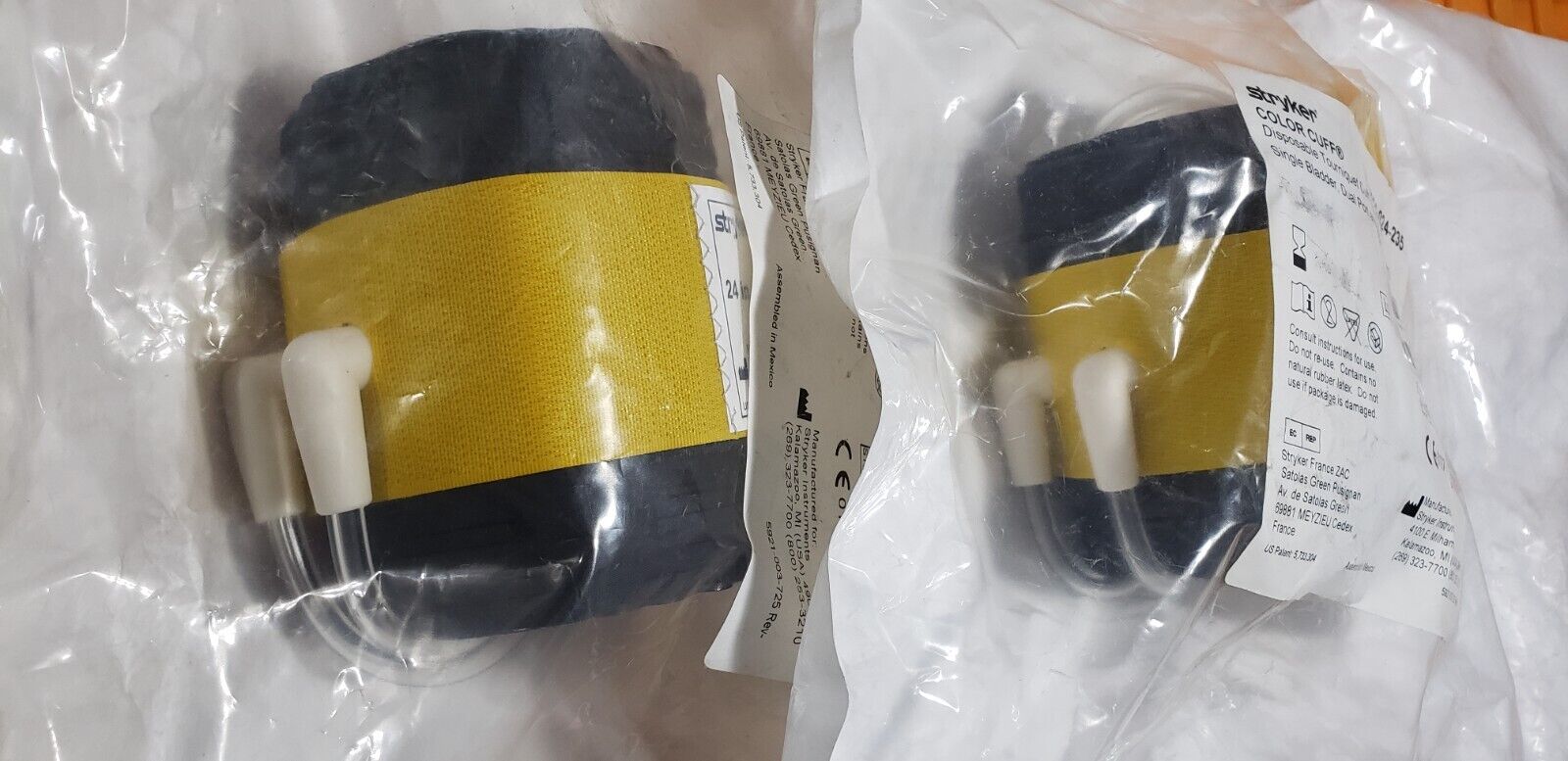 Stryker 5921-024-235 Orthopedic Tourniquet Cuff Dual Port 24"x 4" Quick Connect