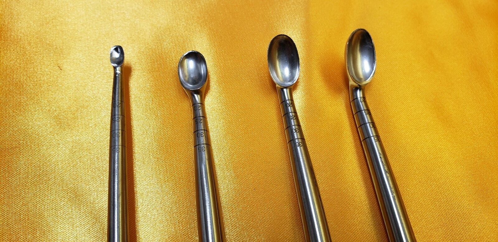 AcroMed Orthopedic 15" Wallie Heinig Curette Set Size#00,4,5,6 (2029-00