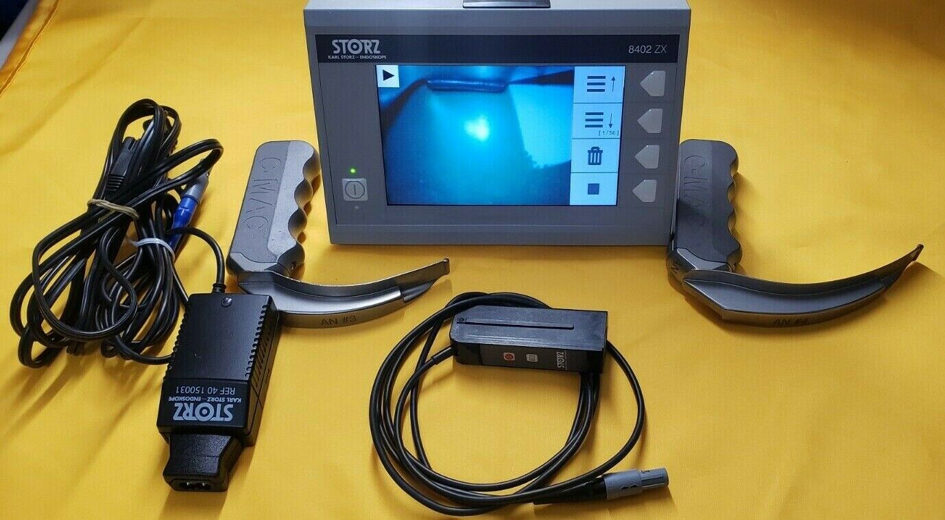 Karl Storz C-MAC System 8402XZ Monitor 8402X Module Laryngoscope Blades