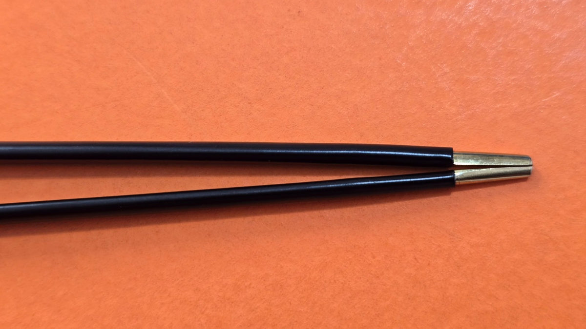 Bayonet Bipolar Forceps 8.75" Gold Tip Black Coated & Valleylab Bipolar Cord
