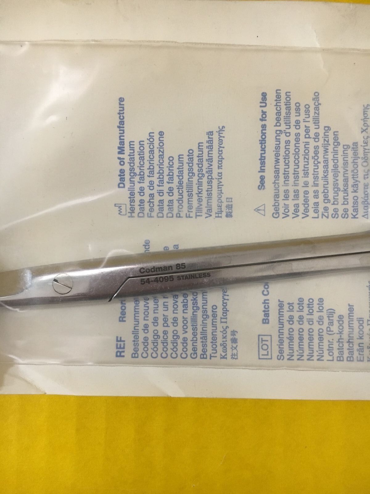 Codman Surgical Mayo Scissors, Curved, 6-3/4" REF: 54-4095