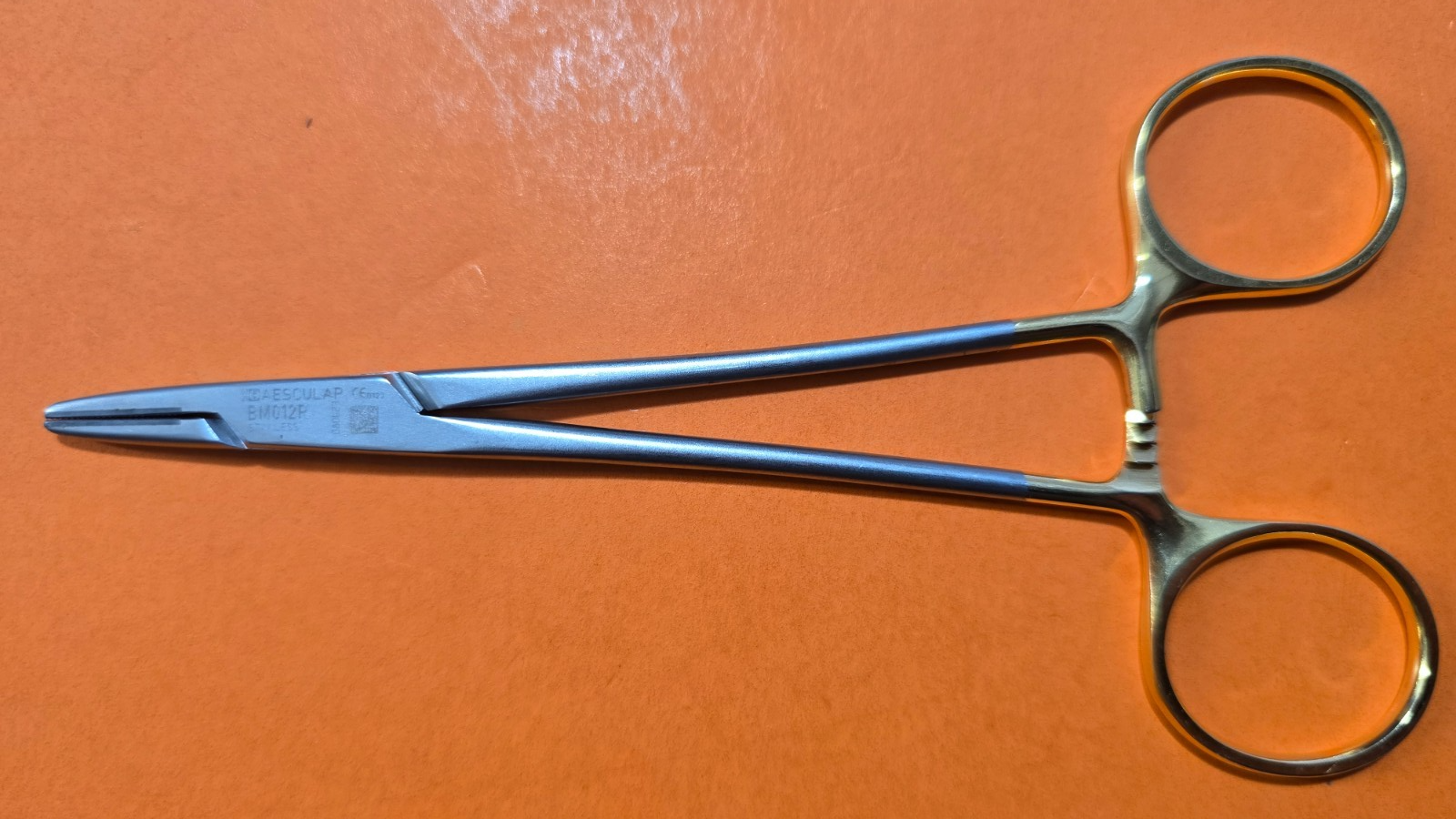 Aesculap BM012R Surgical  TC Halsey Needle Holder  Durogrip 5 1/8"