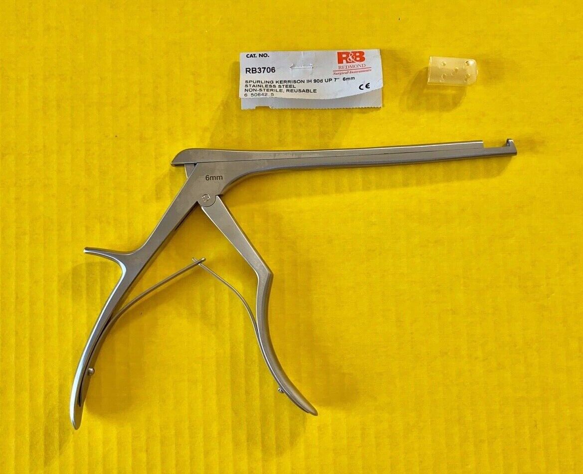 R&B Redmond Surgical Spurling Kerrison Rongeurs 90deg UP 7" 6mm REF: RB3706