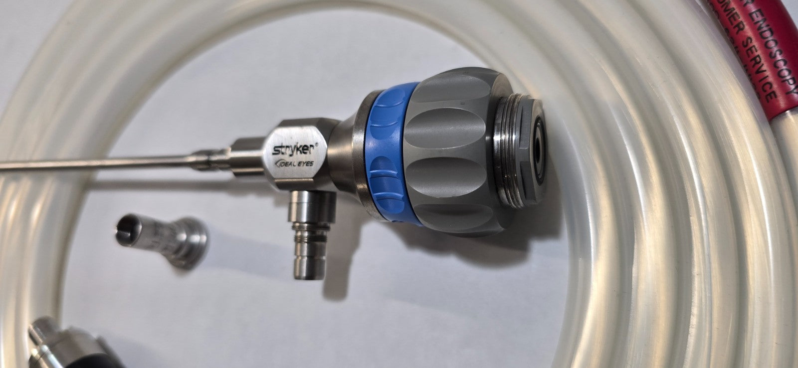 Stryker Arthroscope 4.0mm x 30° Speed Lock C-Mount  Adaptor & Fiber Optic Cable
