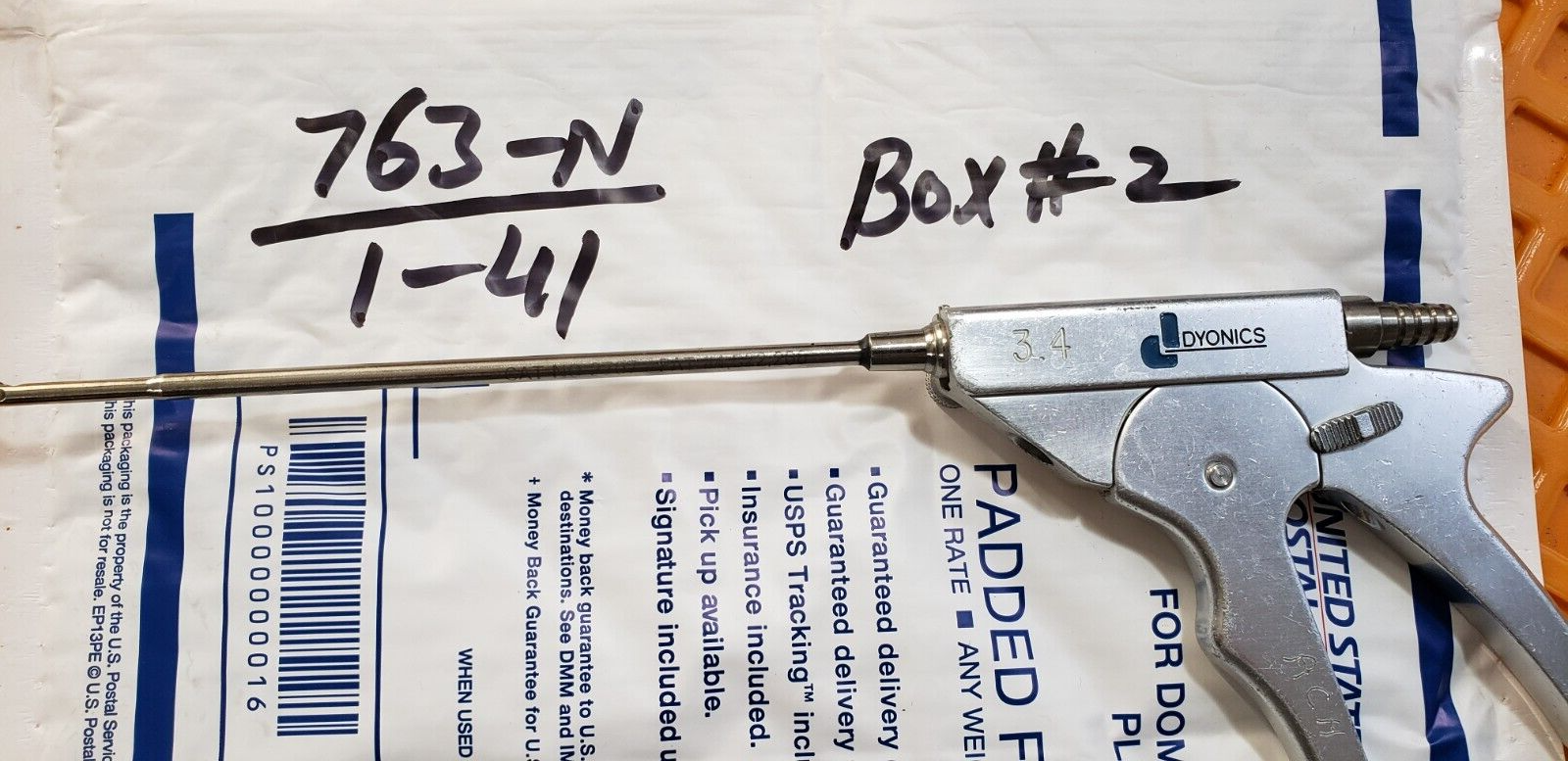 DYONICS Arthroscopy Suction Biopsy Punch 3.4mm Bite Straight