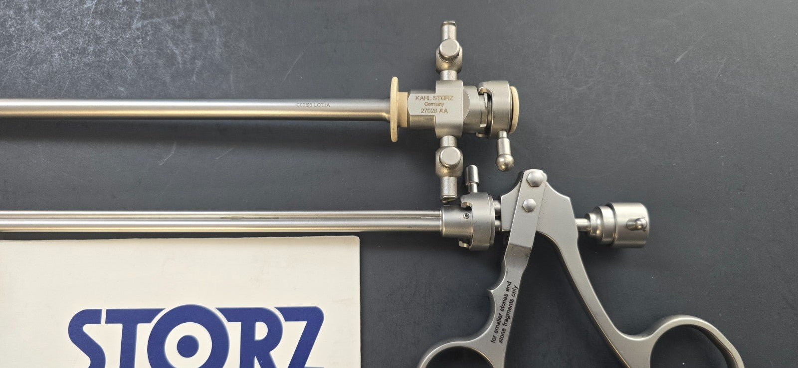 Karl Storz 27026 AA Sheath Set 25 Fr & Grasping Forceps Single Action Jaws.